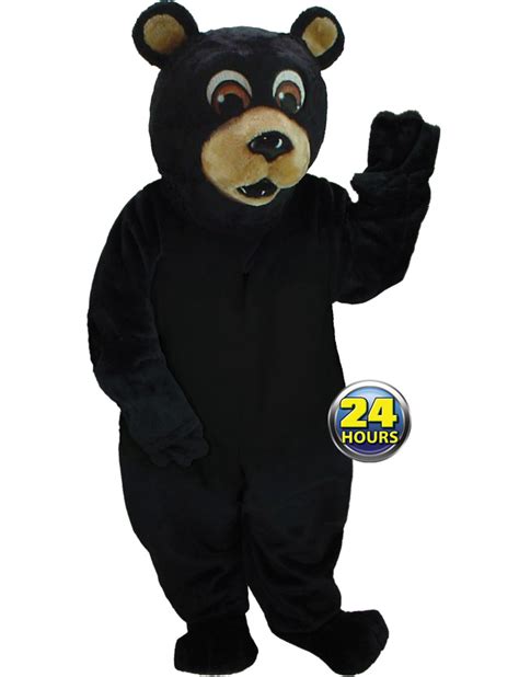 Mascot outfit with a black bear theme